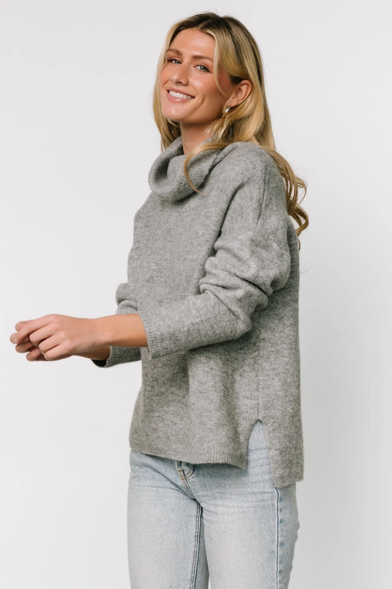 Lyon Turtleneck Sweater | Gray