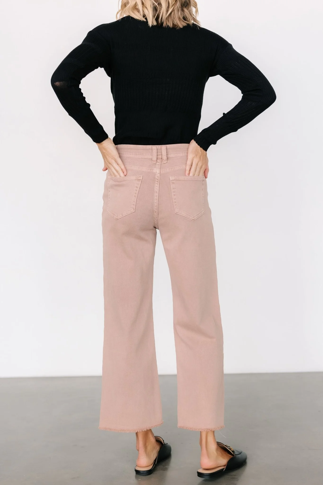 Spence Denim Pants | Dusty Rose