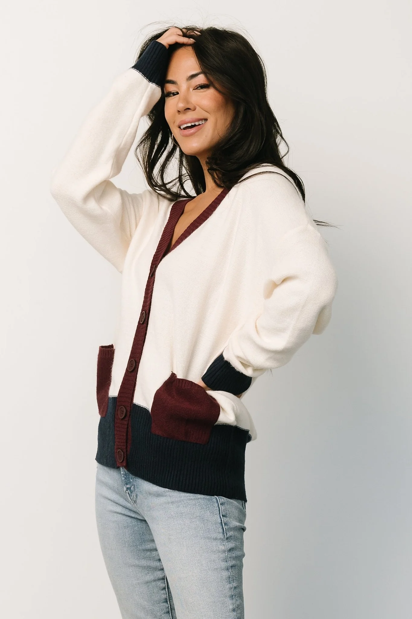 Jax Cardigan | Cream Multi