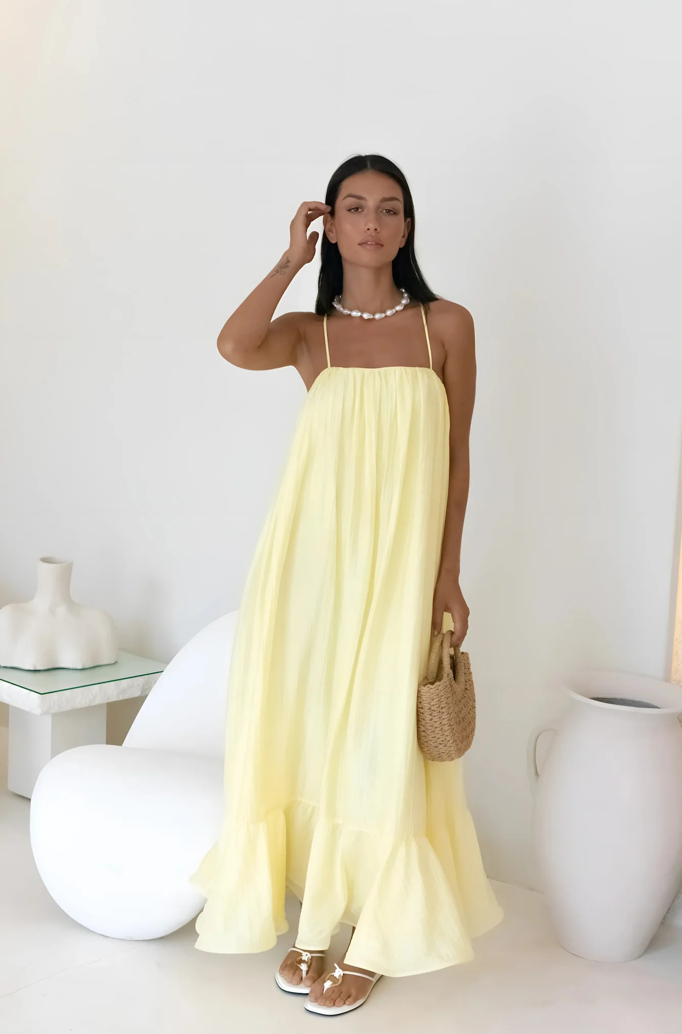 Limoncello Spritz Maxi Dress Yellow