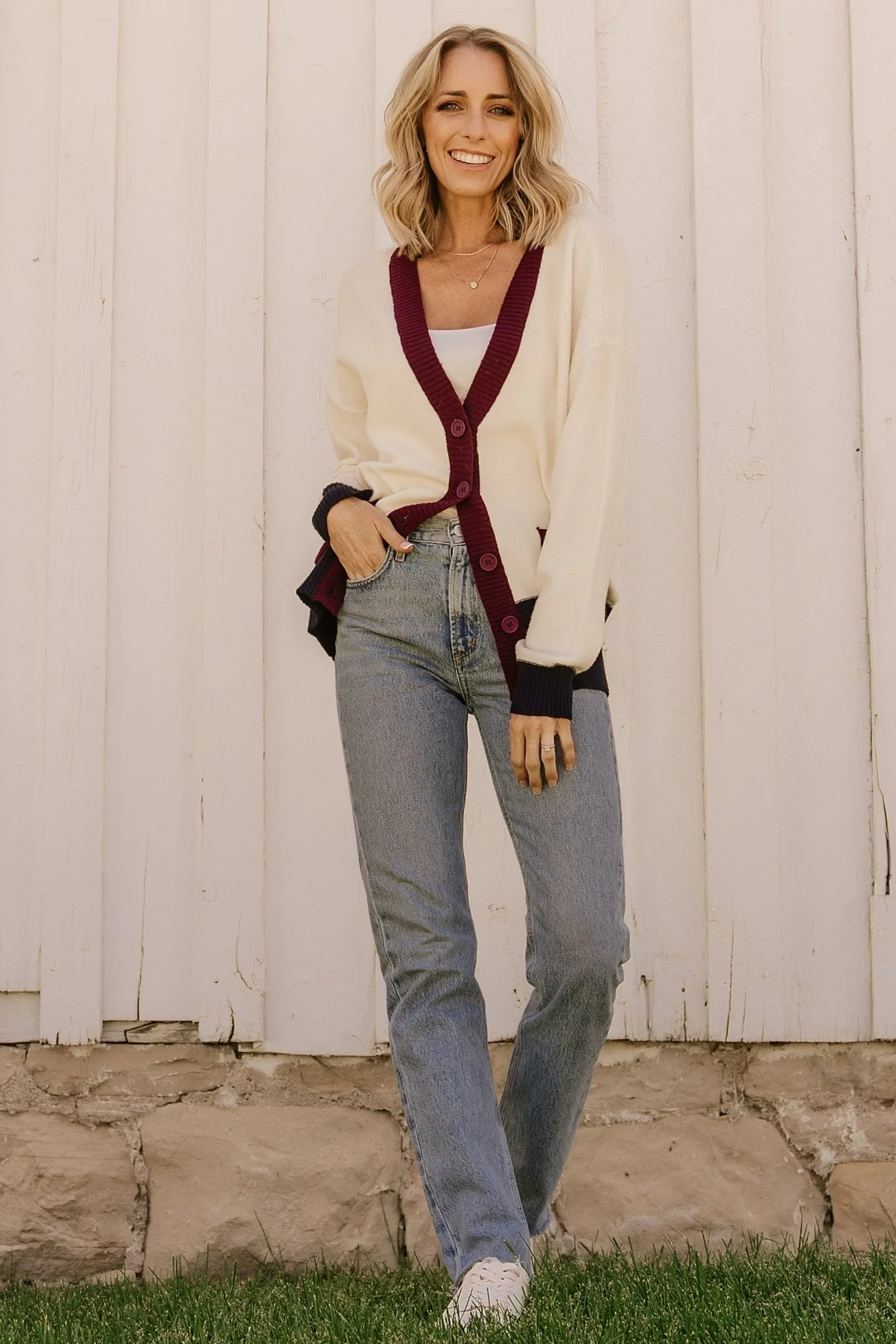 Jax Cardigan | Cream Multi