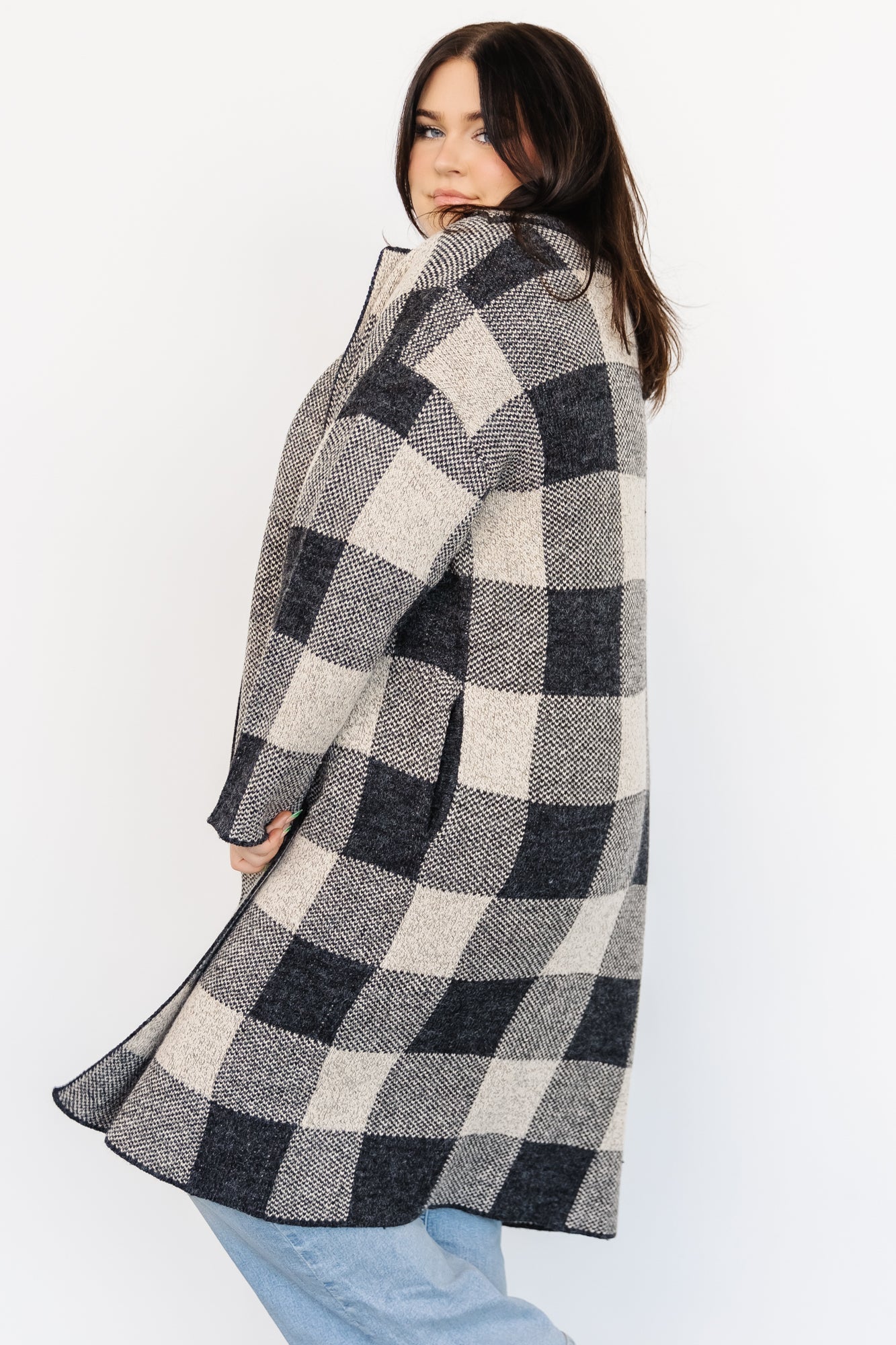 Toronto Cardigan | Black + Taupe