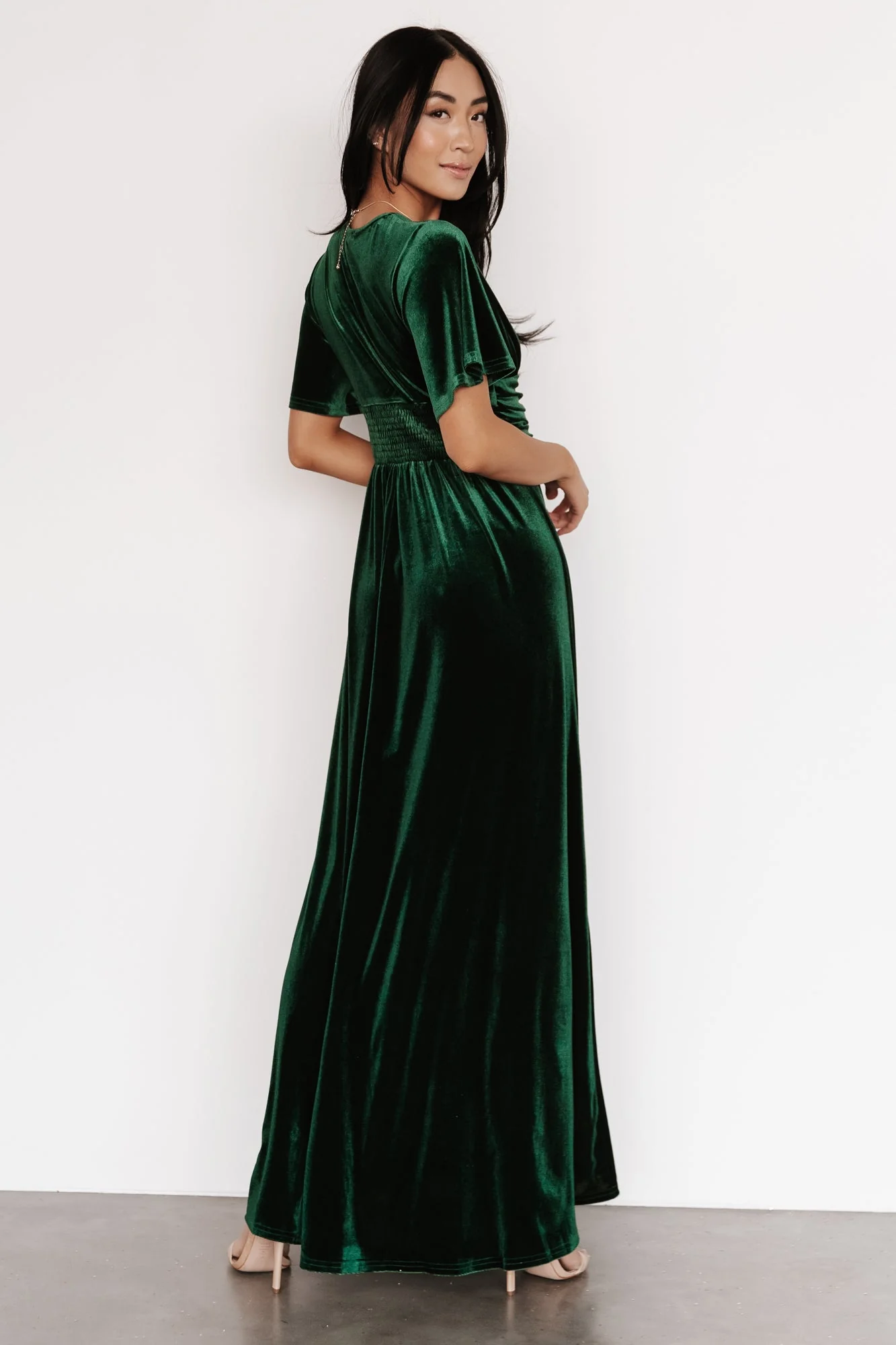 Berenice Velvet Maxi Dress | Emerald