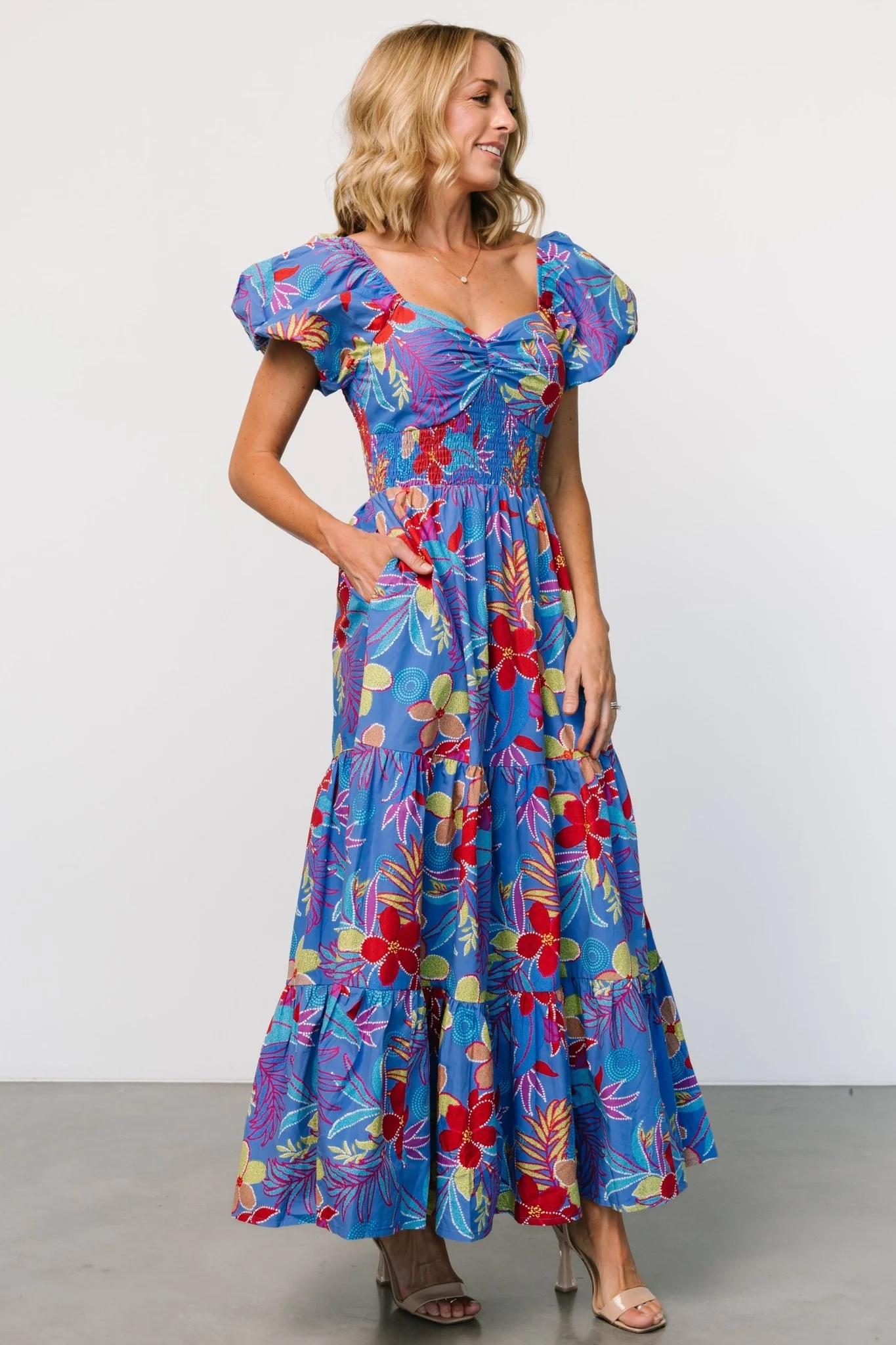 Melanie Maxi Dress | Blue Multi