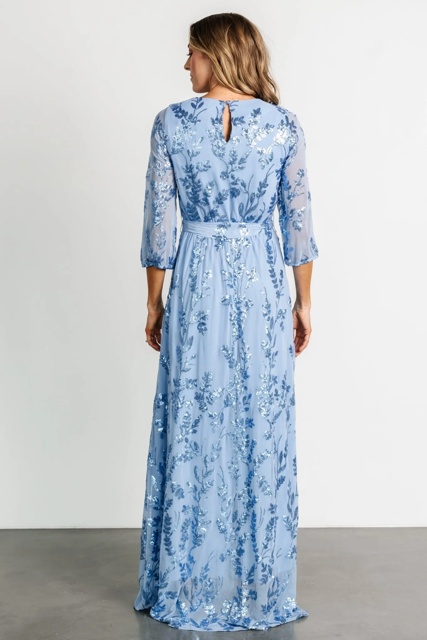 Destiny Sequin Maxi Dress | Blue
