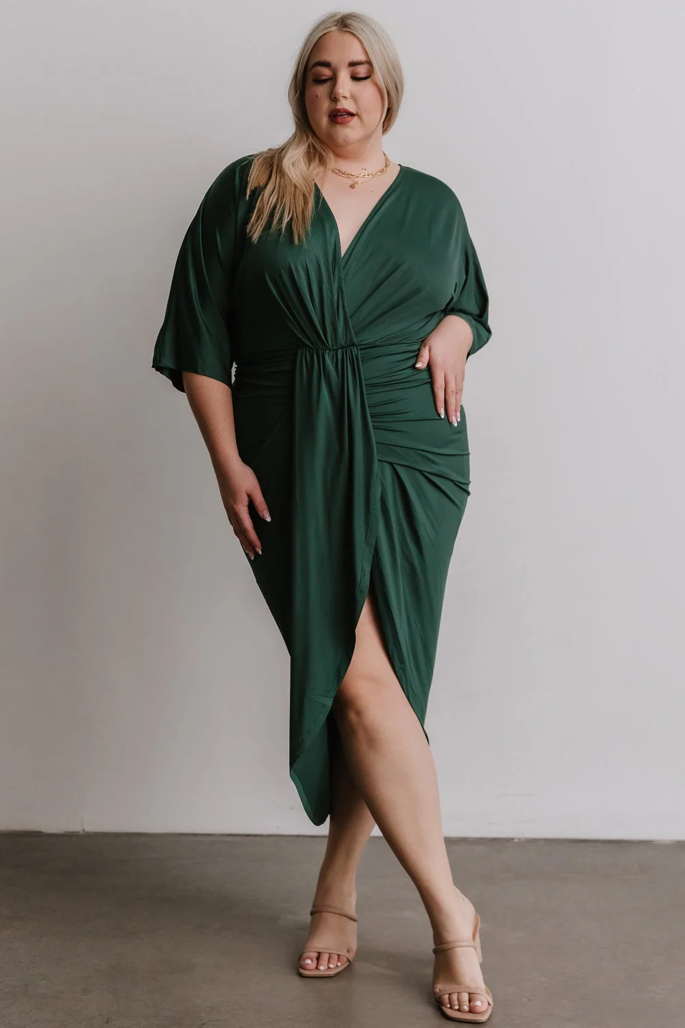 Mimi Midi Dress | Hunter Green
