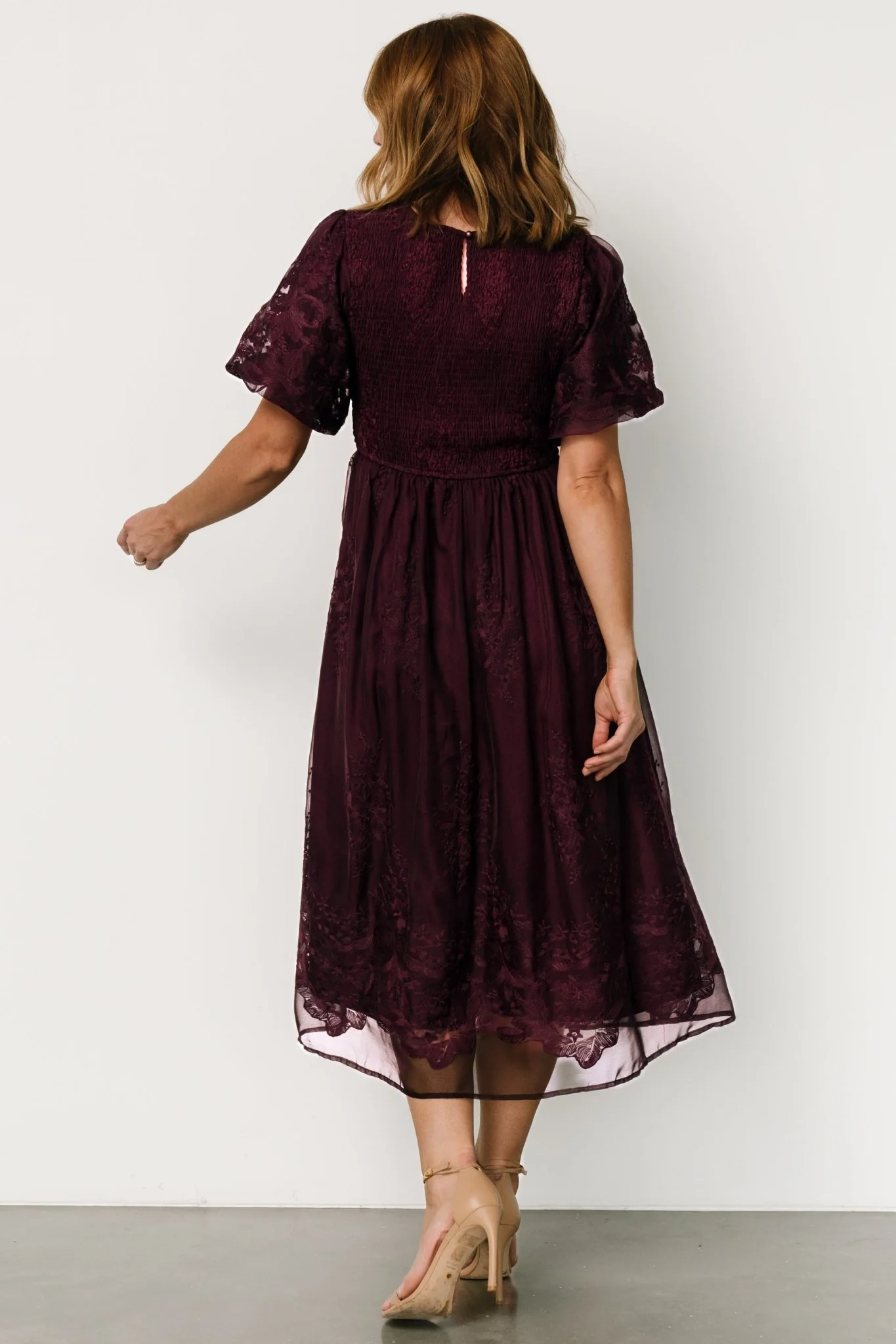 Corrine Embroidered Midi Dress | Mulberry