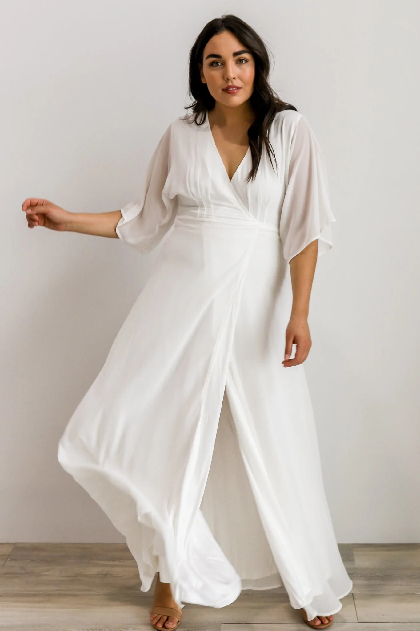 Lilly Wrap Maxi Dress | Off White