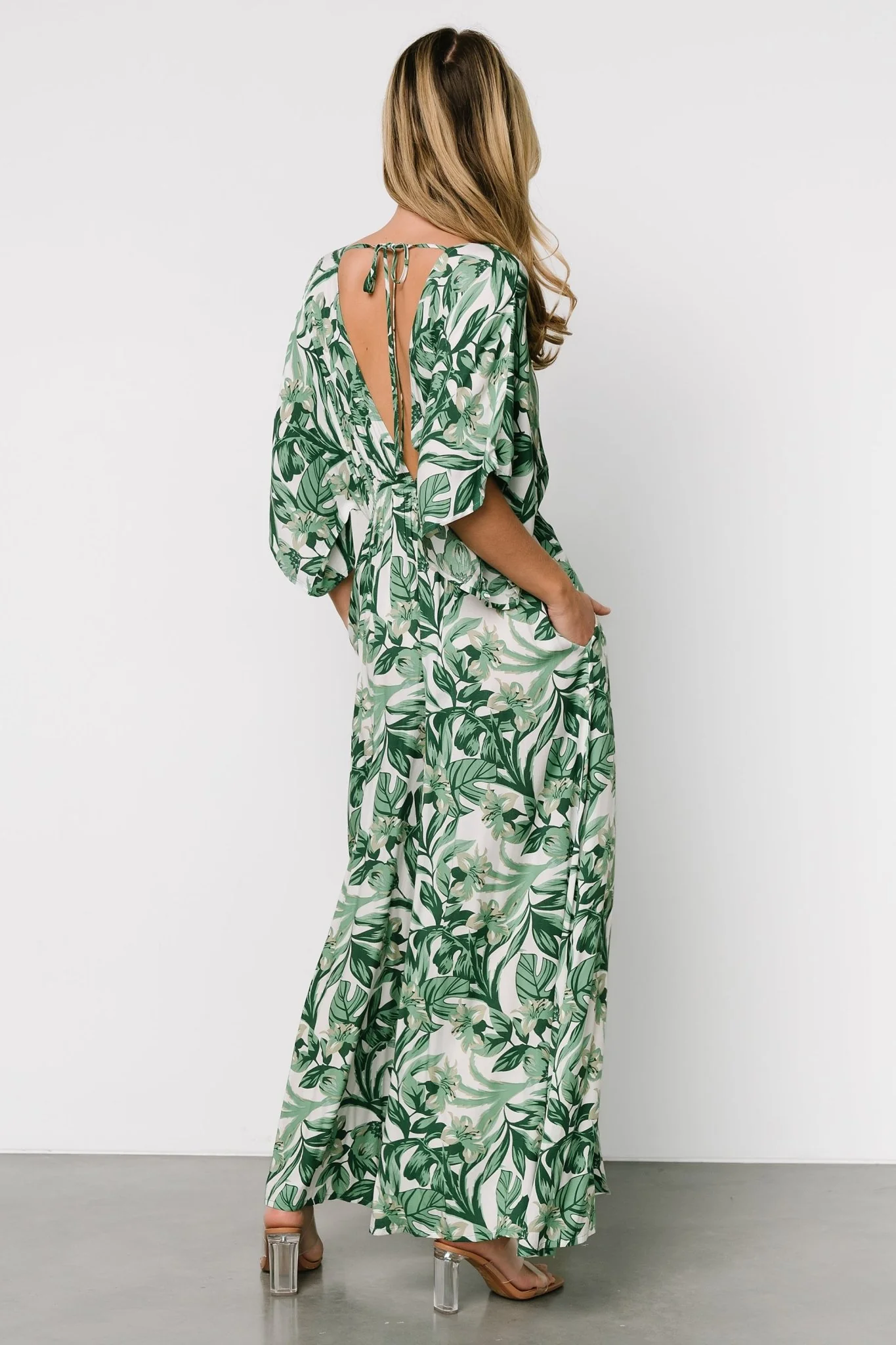 Byron Jumpsuit | Green Print