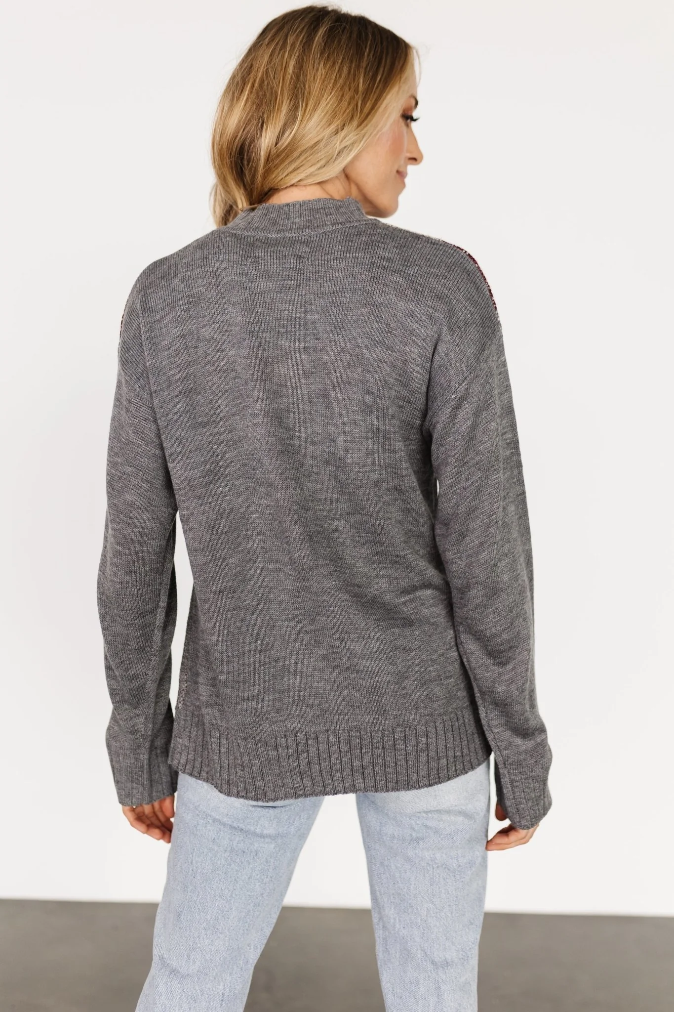 Lolo Knit Sweater | Gray Multi