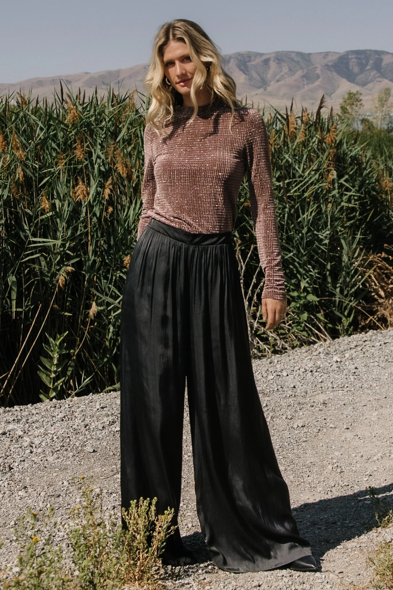 Joss Velvet Top | Dusty Clove