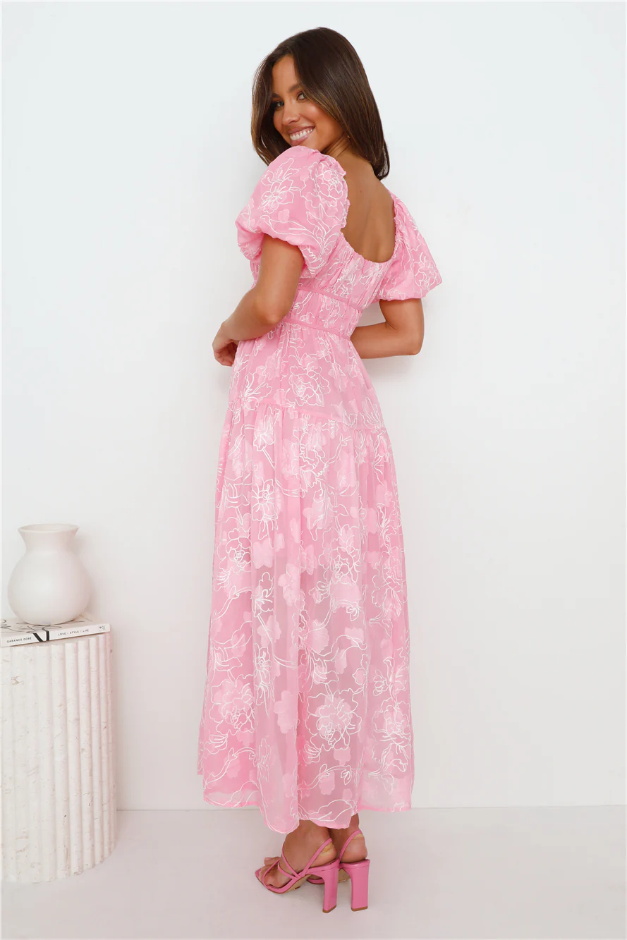 Weekly Escape Maxi Dress Pink