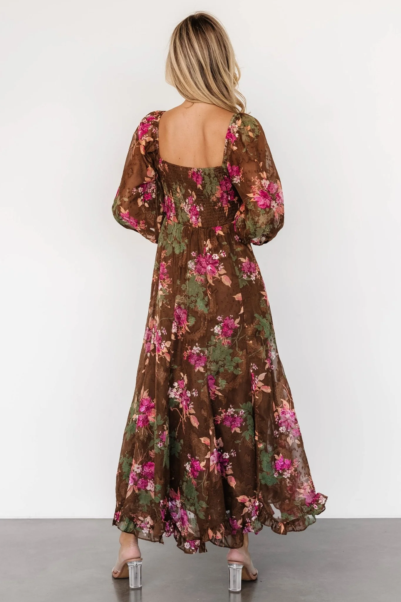 Estefania Maxi Dress | Brown Floral