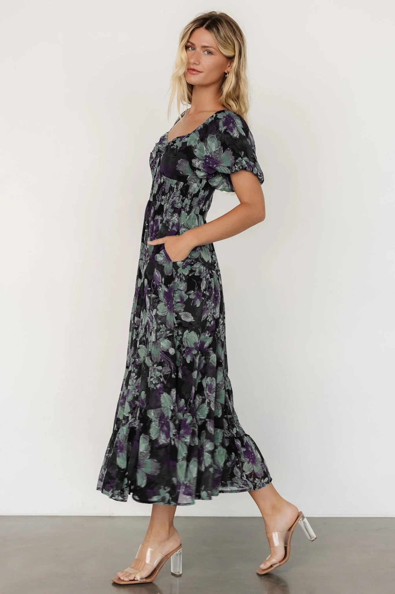 Suzy Maxi Dress | Dark Blue Multi