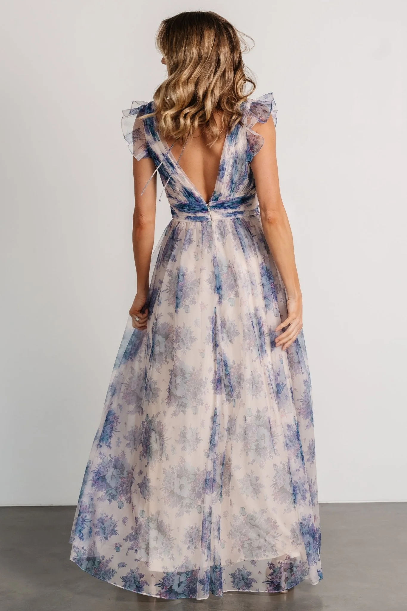 Dimitra Maxi Dress | Natural + Slate Floral
