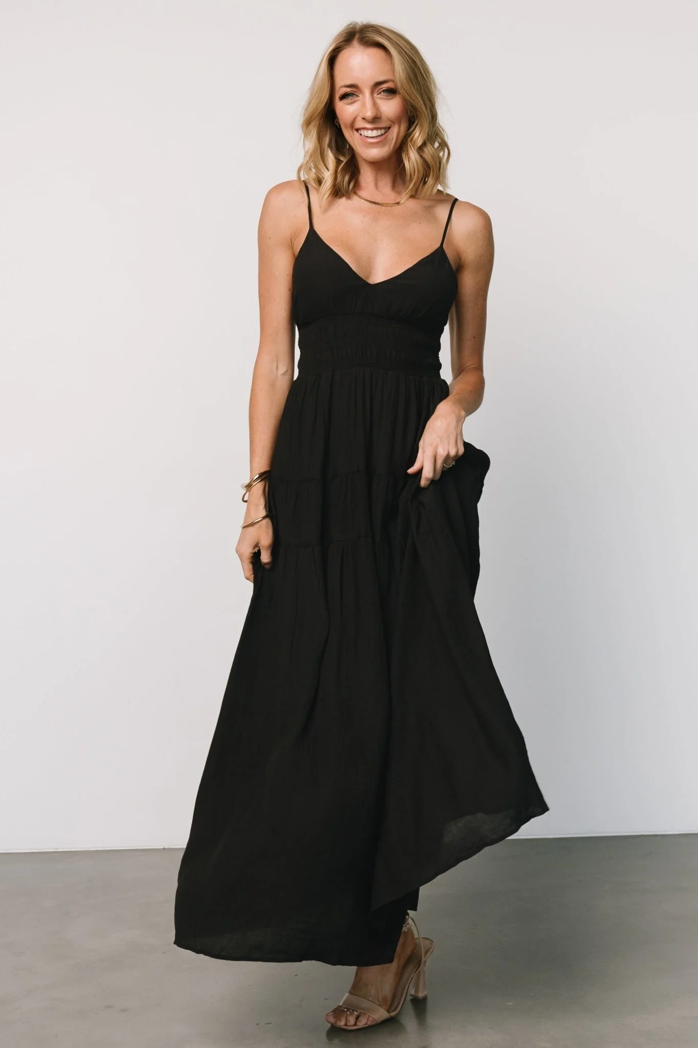 Lohan Tank Maxi Dress | Black