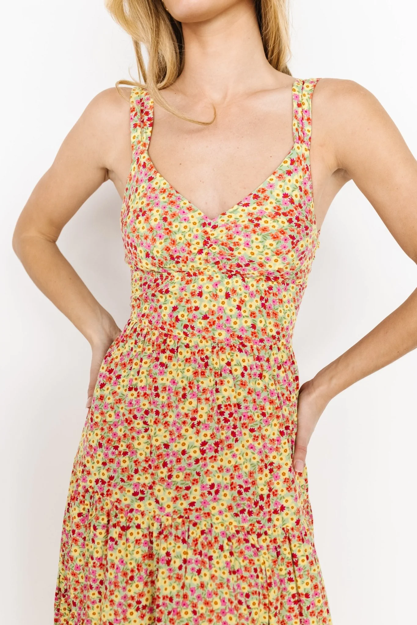 Campbell Tie Back Dress | Multi Floral
