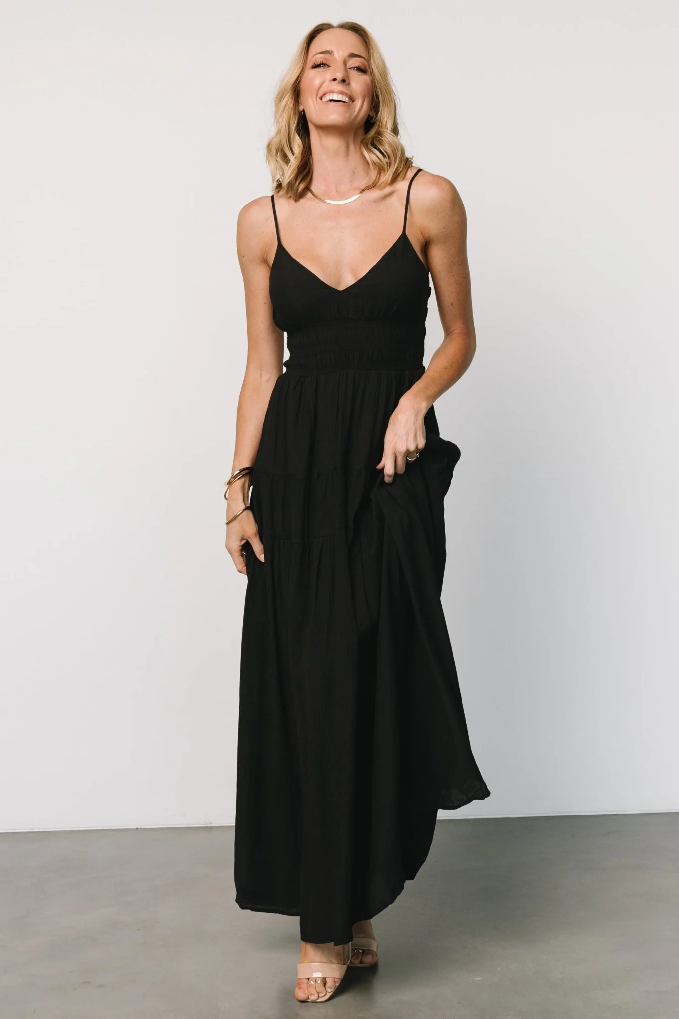 Lohan Tank Maxi Dress | Black