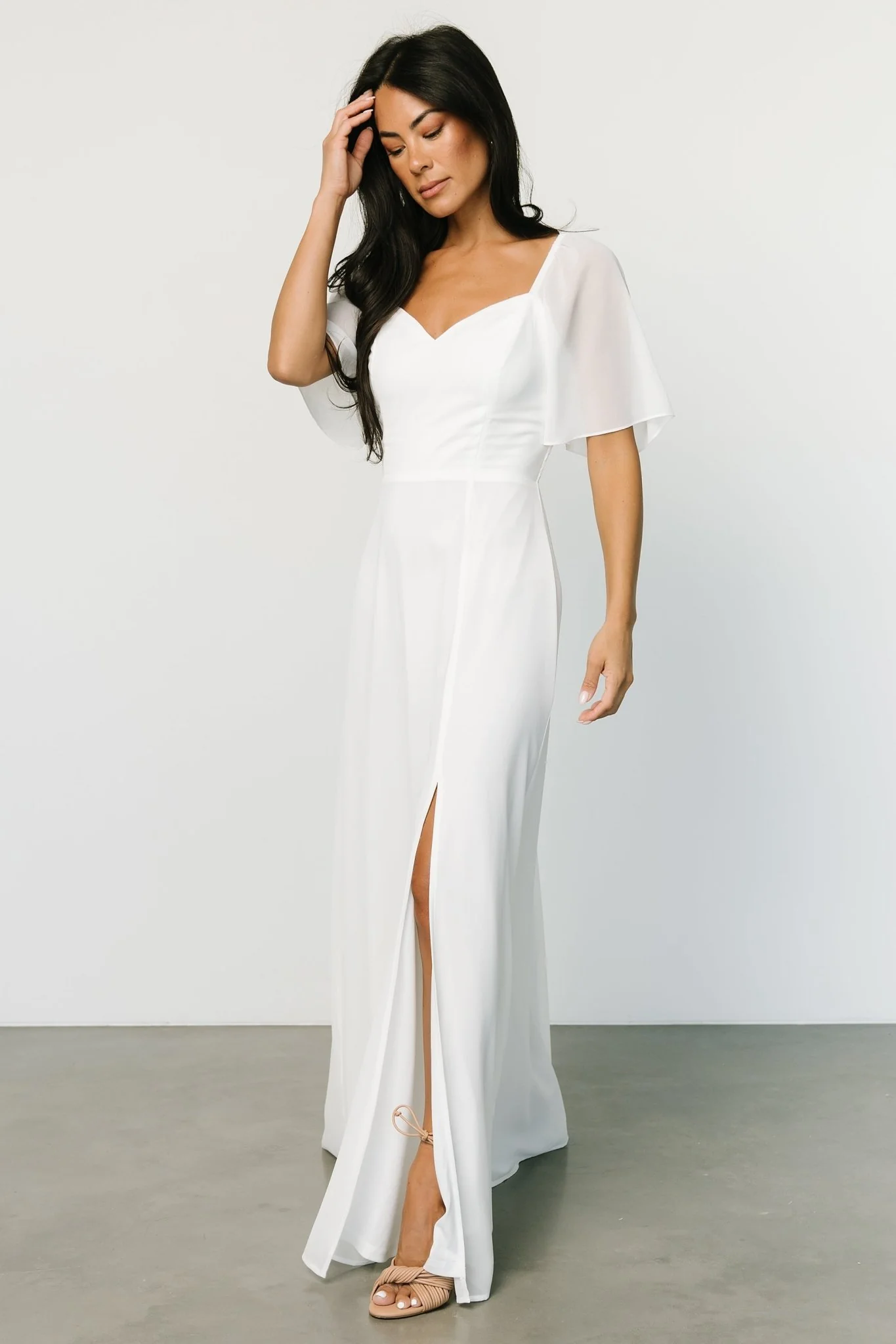Sierra Sweetheart Maxi Dress | White