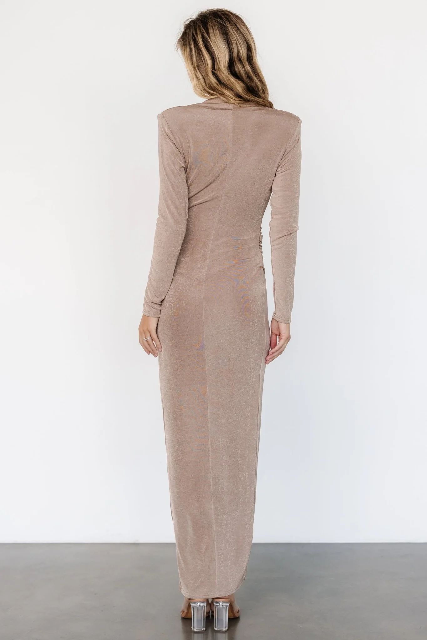 Pierce Shimmer Gown | Dusty Mocha