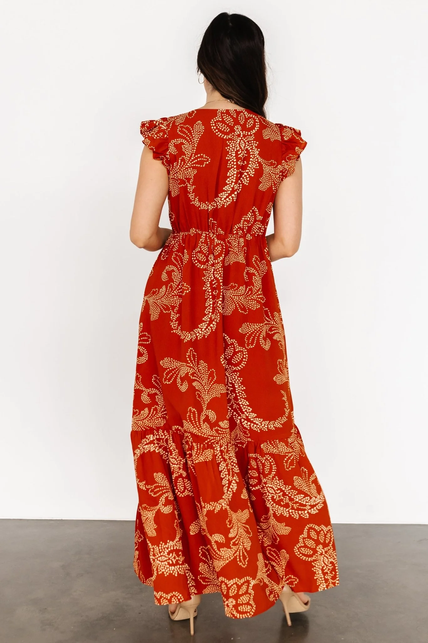 Ginger Button Down Maxi Dress | Rust + Ivory