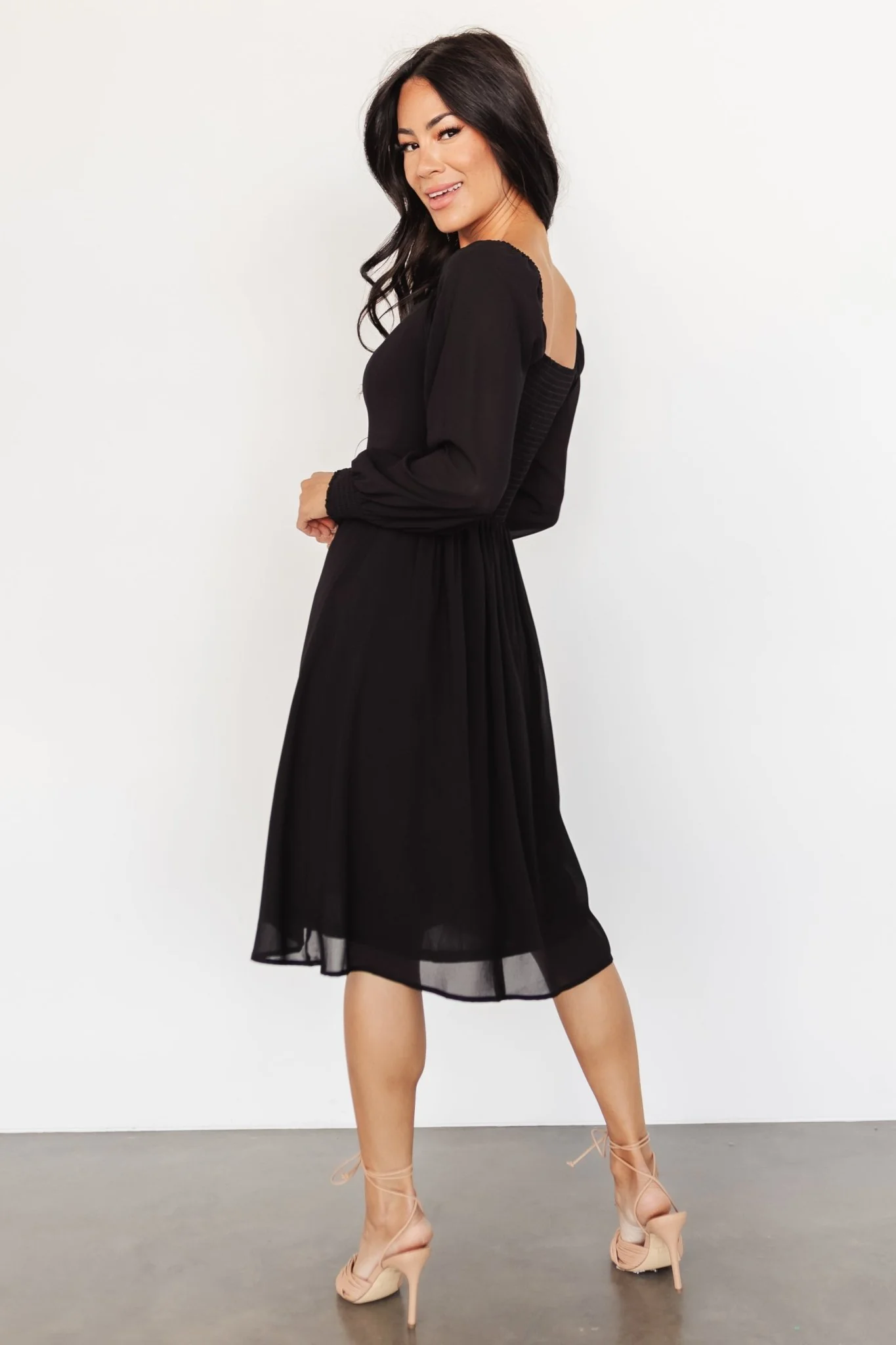 Elise Short Dress | Black