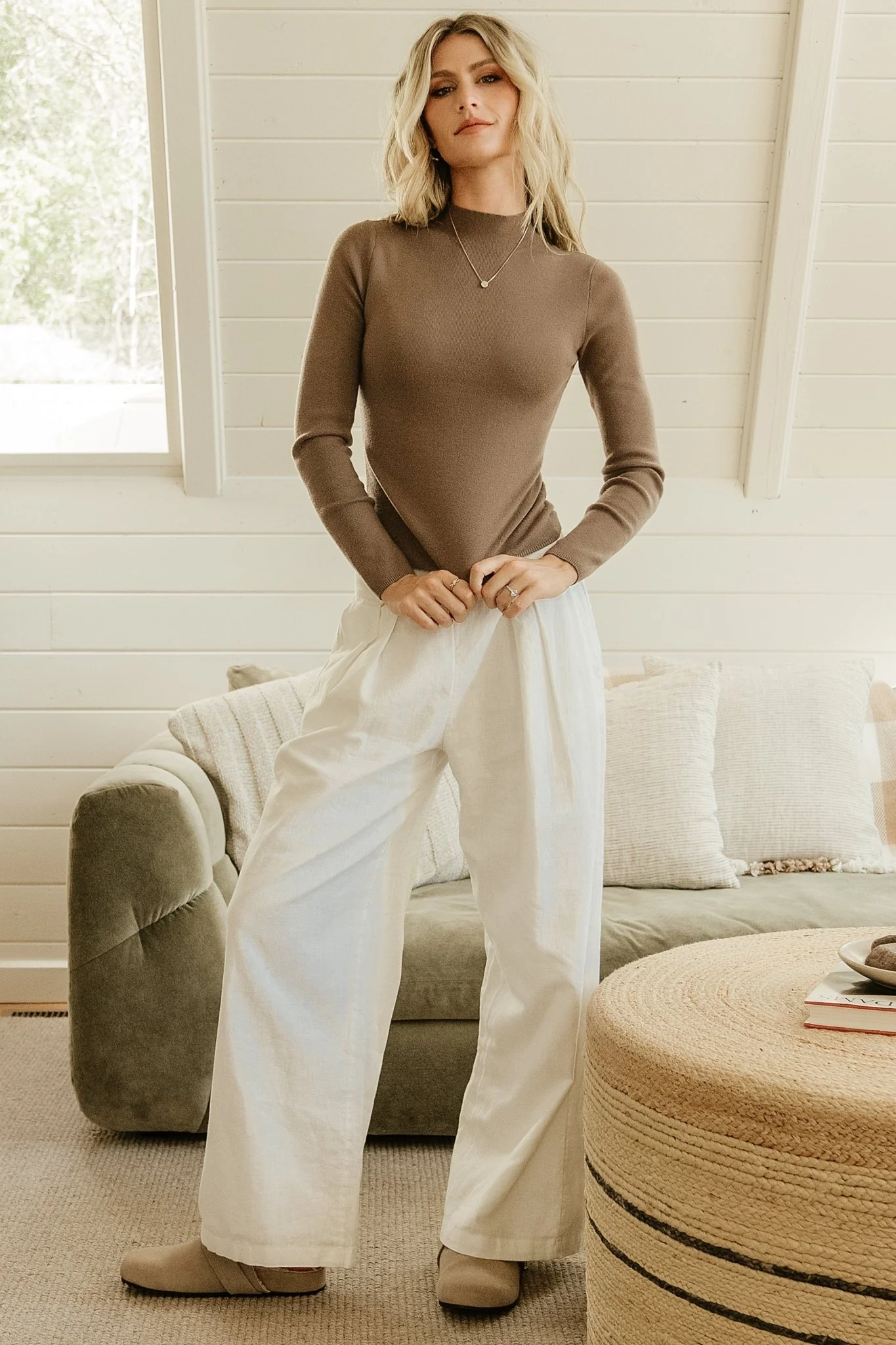 Frances Knit Top | Mocha