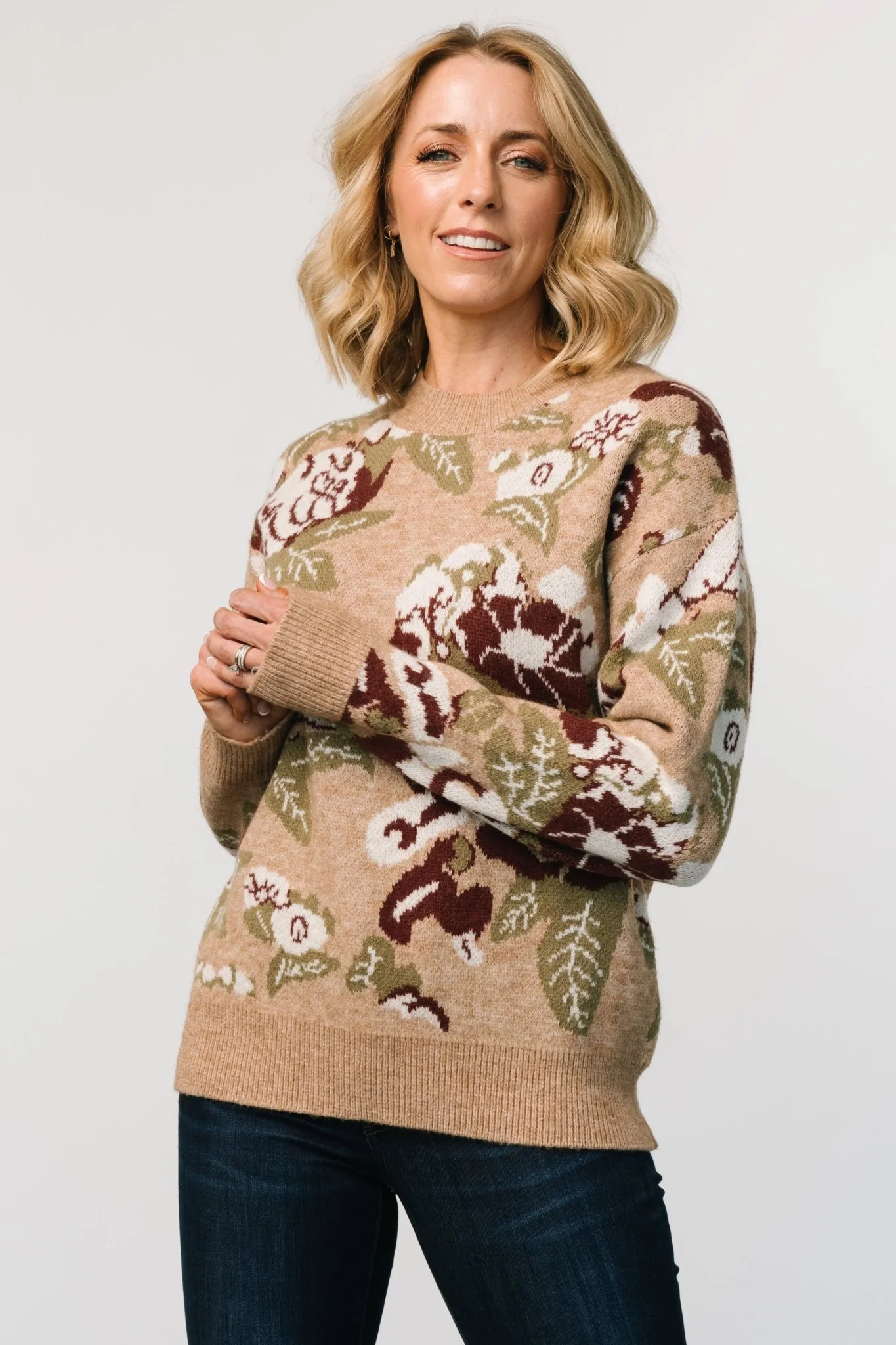 Munich Sweater | Taupe Multi