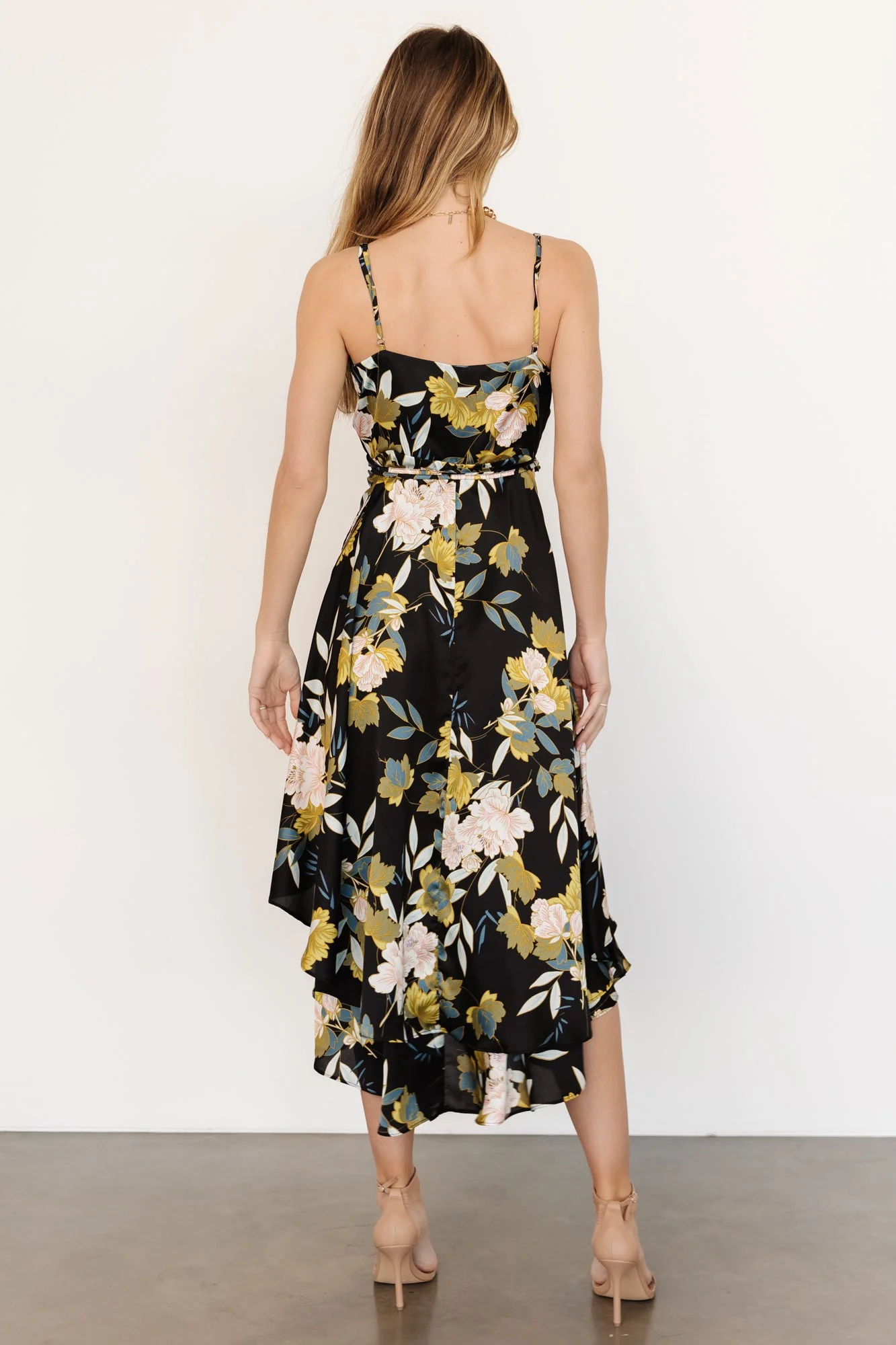 Steffi Tulip Wrap Dress | Midnight Floral