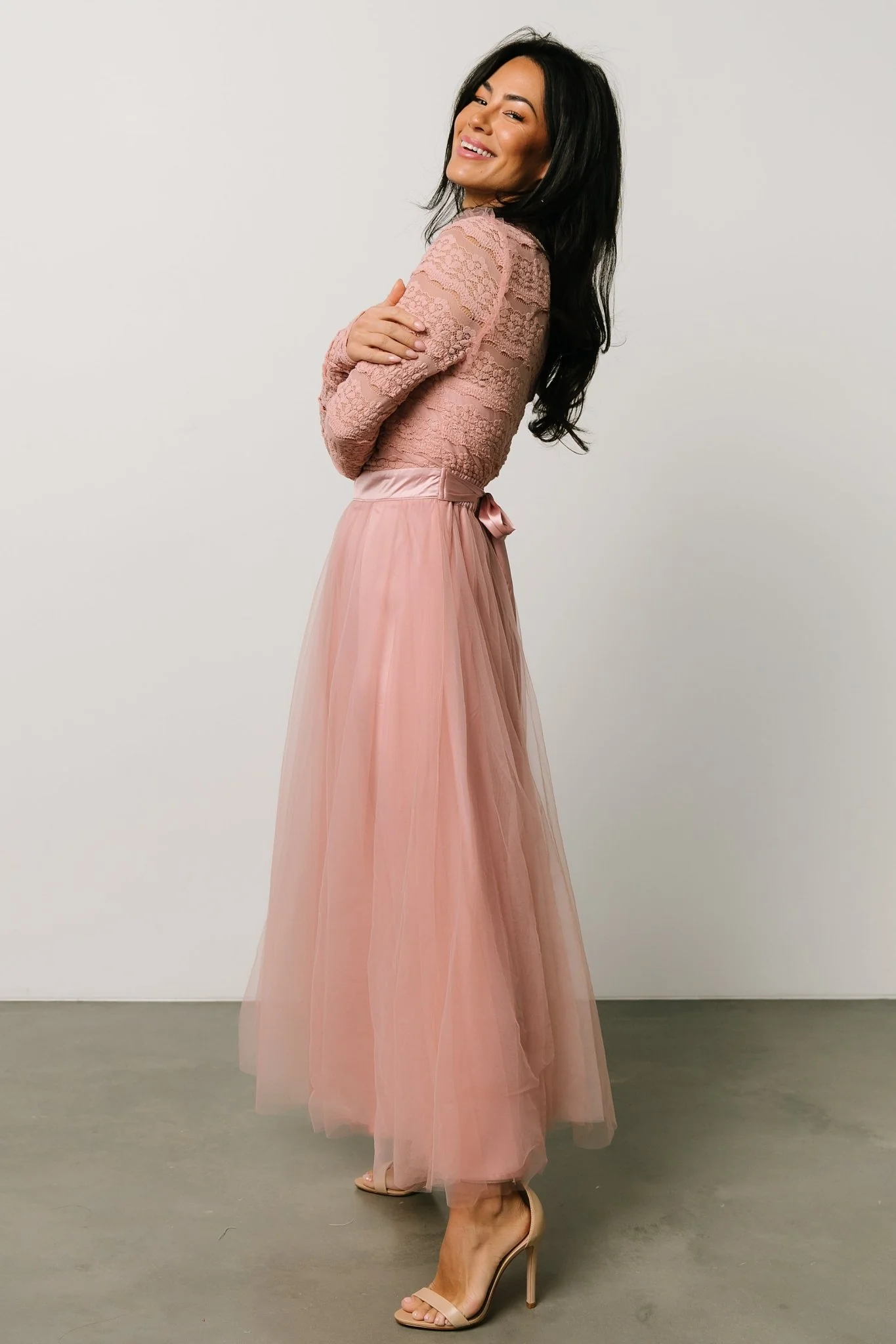 Lonnie Tulle Dress | Blush