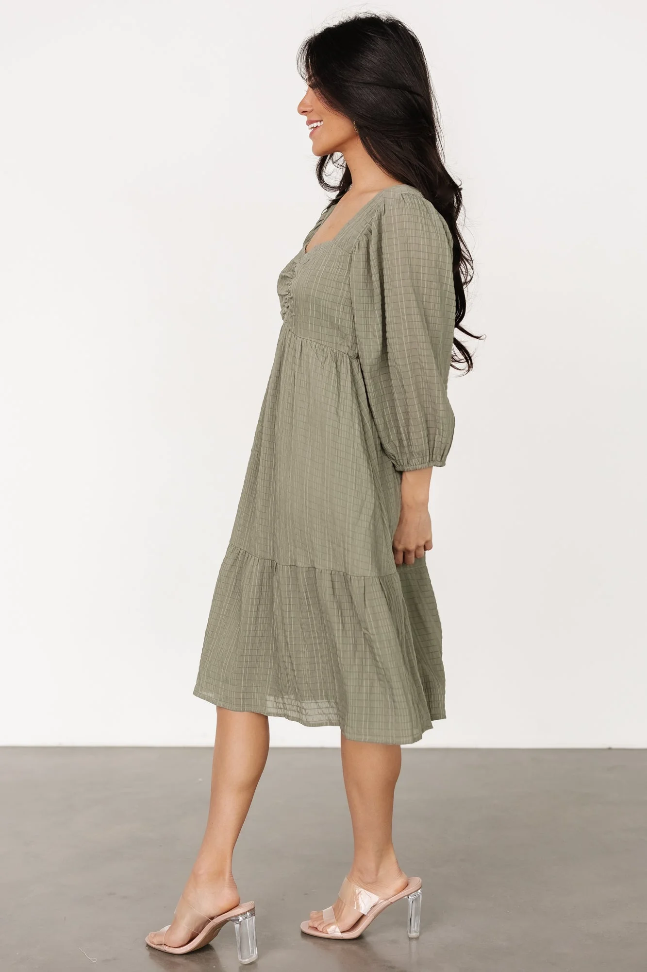 Vaeda Midi Dress | Olive