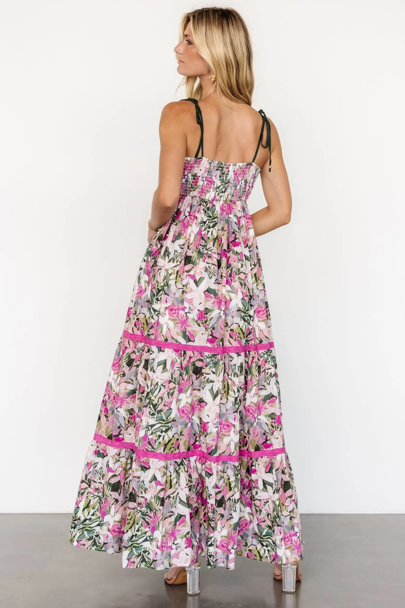 Pierrette Maxi Dress | Pink Multi