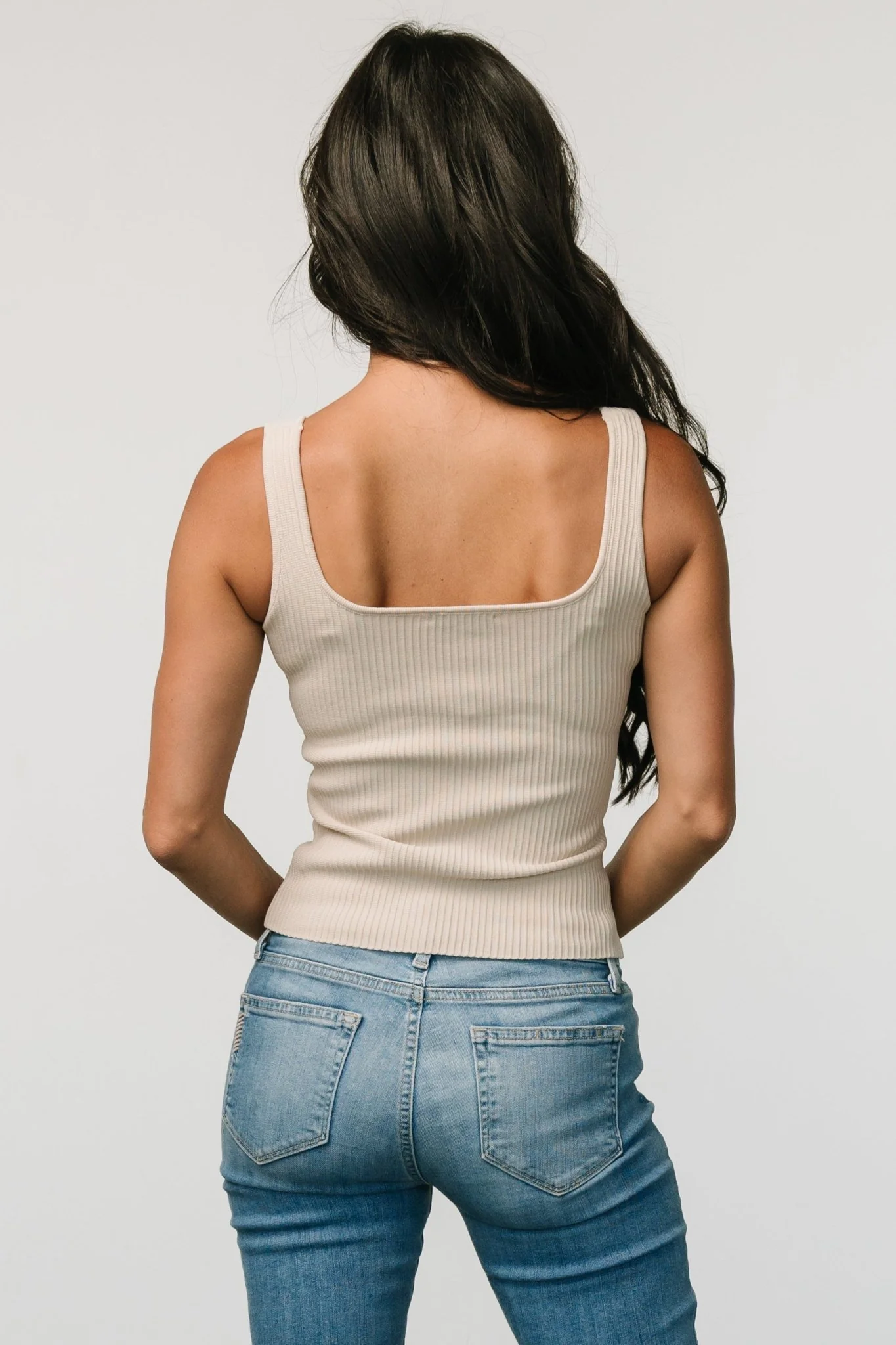 Dame Ribbed Tank Top | Natural