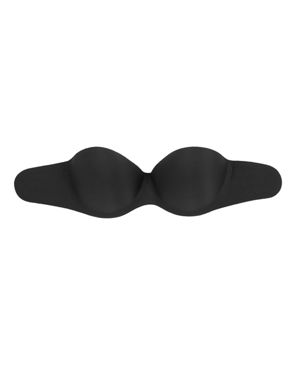 Strapless Backless Moulded Sticky Bra - Black