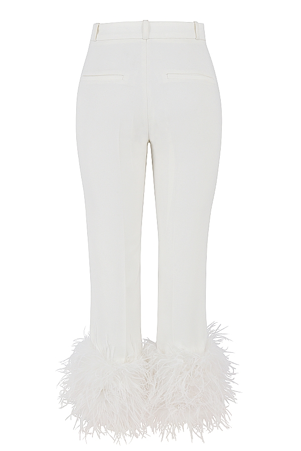 Fae-Ivory Hem Trousers