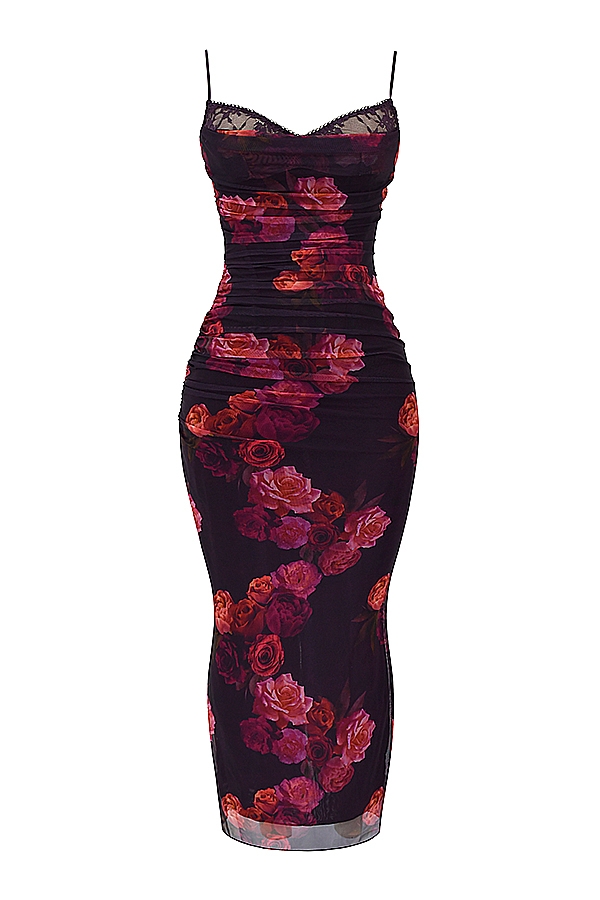Nalini-Romantic Floral Maxi Dress