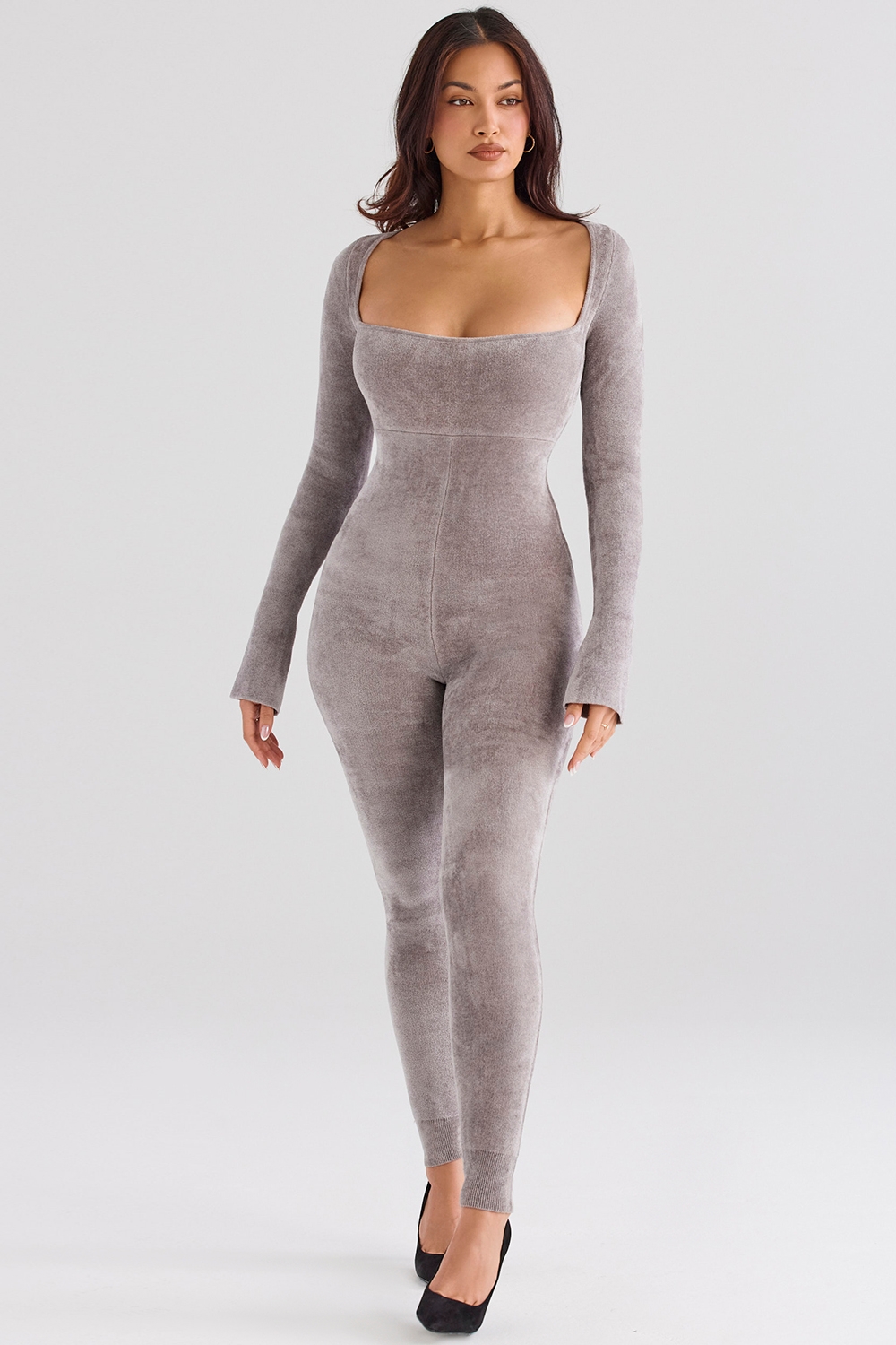 Isis-Mink Heavy Chenille Loungewear Jumpsuit - SALE