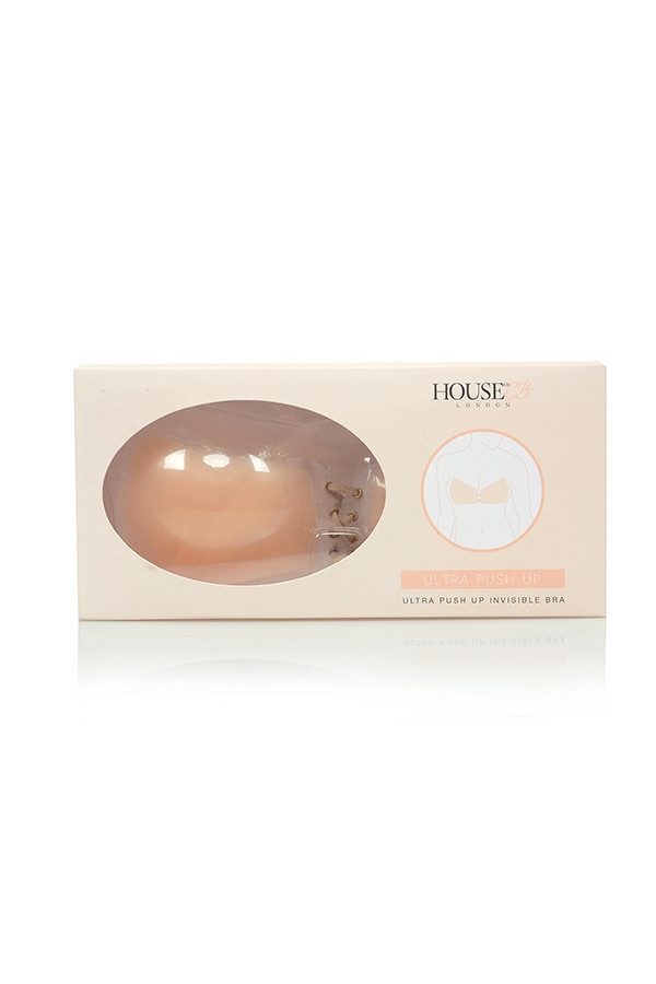 Silicon Push Up Invisible Bra - Beige