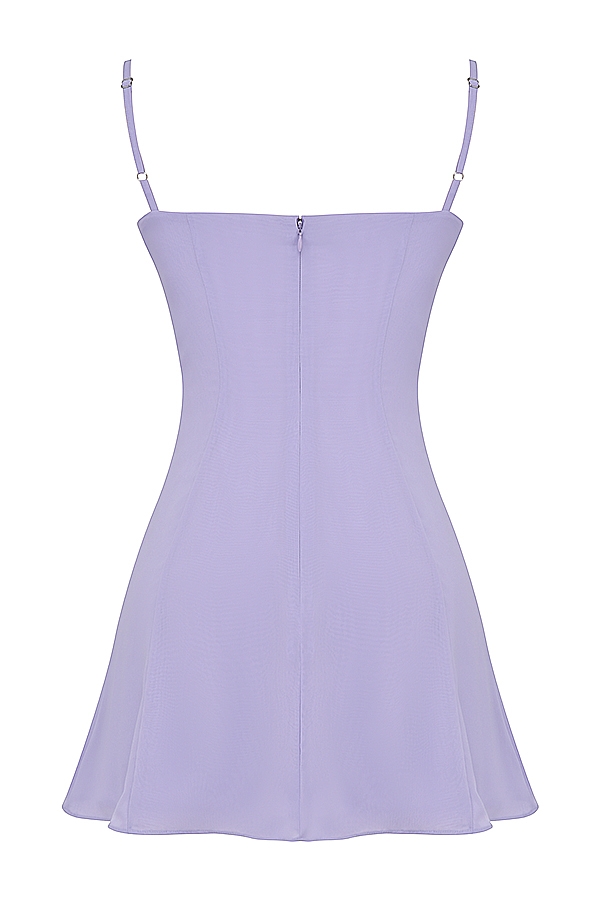 Christiana-Lavender Mini Dress