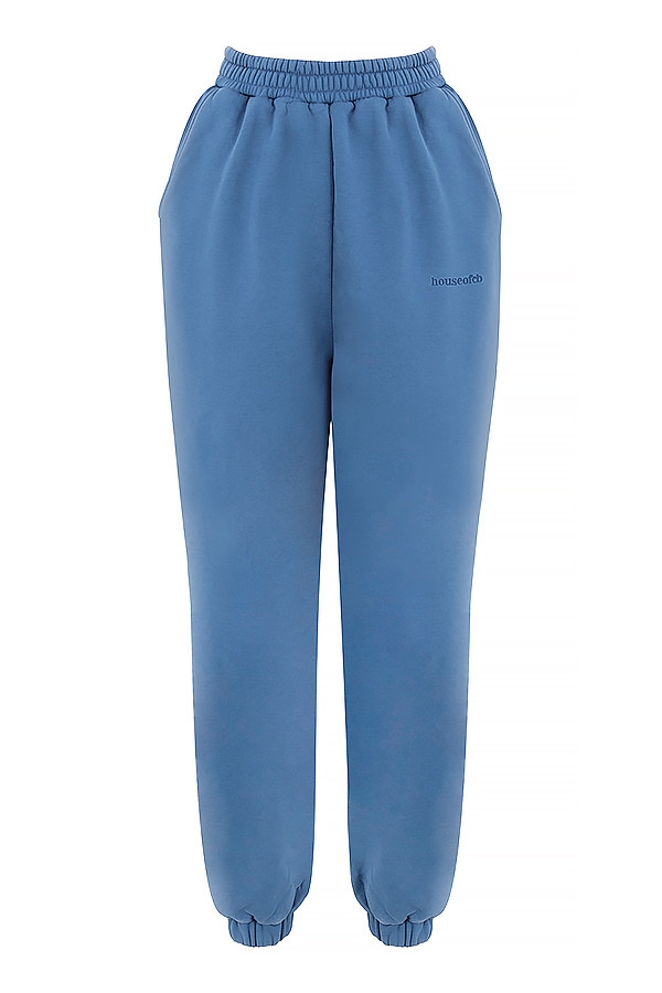 Sky-Azure Fleece Back Jogging Trouser
