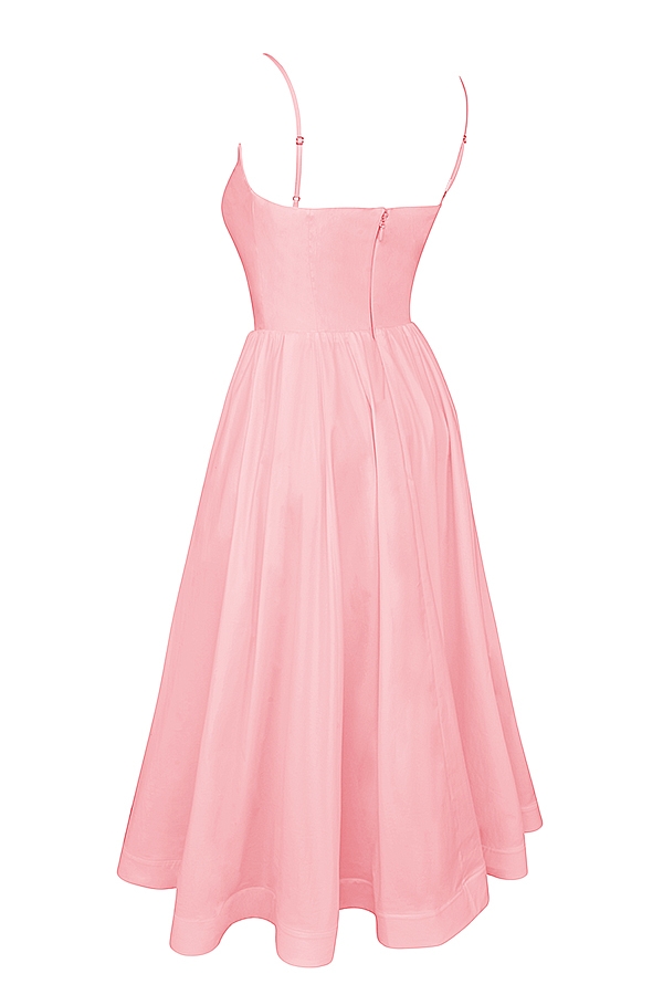 Lolita-Rose Pink Cotton Corset Sundress