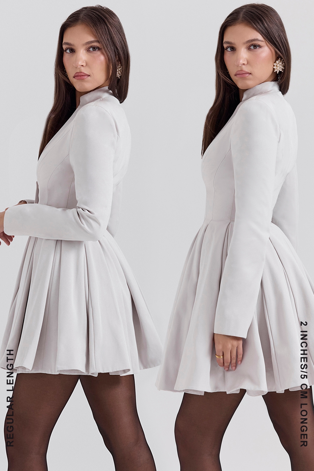 Heiress-French Dove Contour Mini Dress - SALE