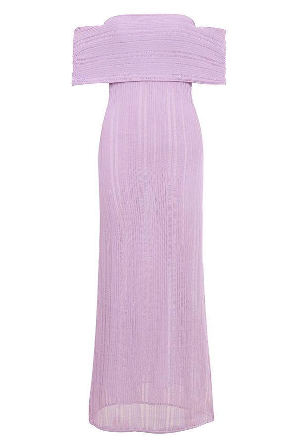 Micah-Orchid Ladder Knit Maxi Dress - SALE