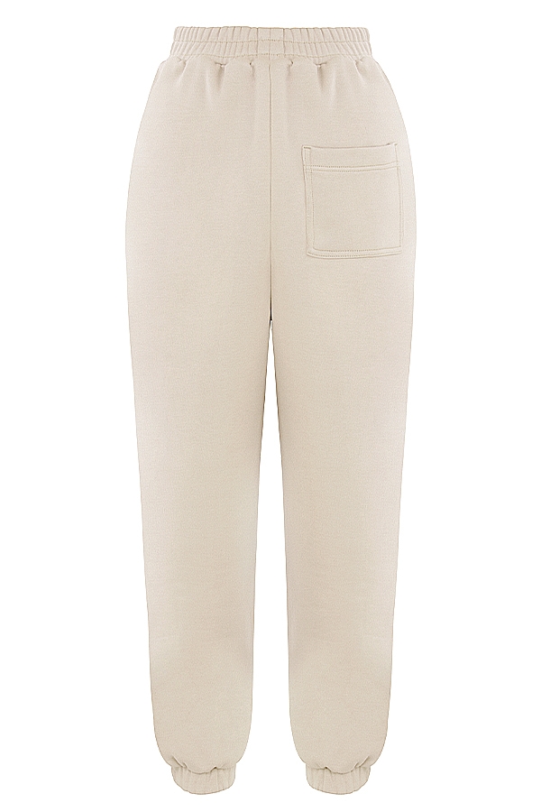 Sky-Oatmeal Fleece Back Jogging Trouser