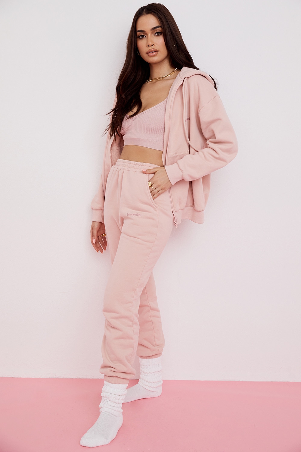 Storm-Blush Blush Zip Through Hoodie