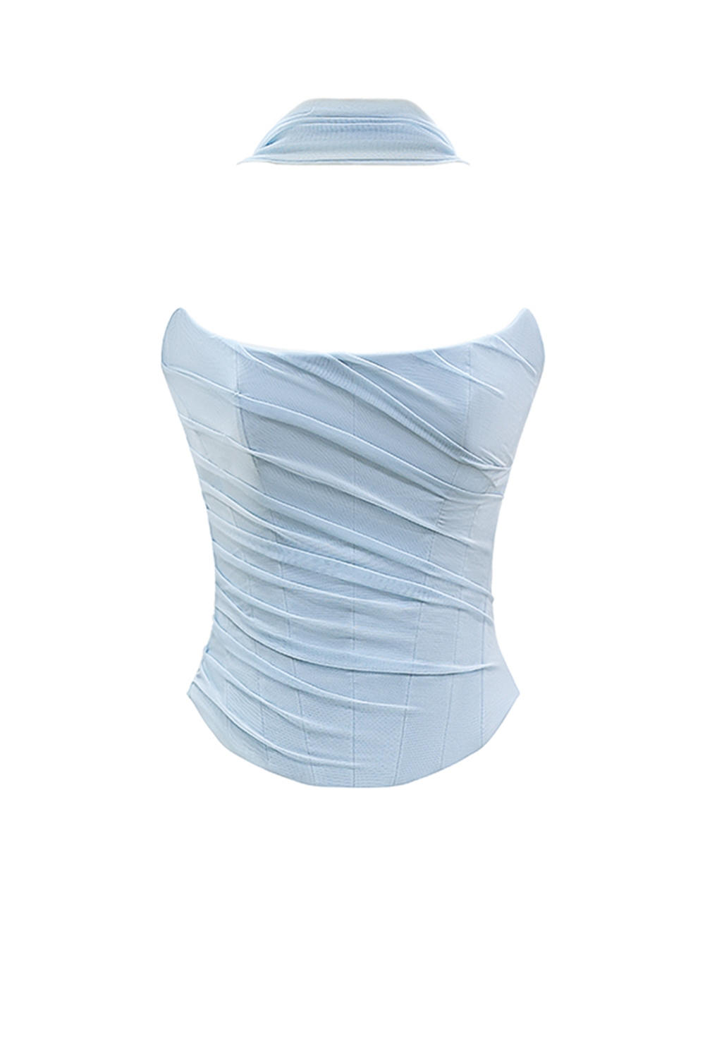 Hallie-Bluebell Strapless Corset With Neck Scarf