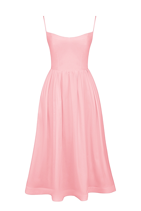 Lolita-Rose Pink Cotton Corset Sundress