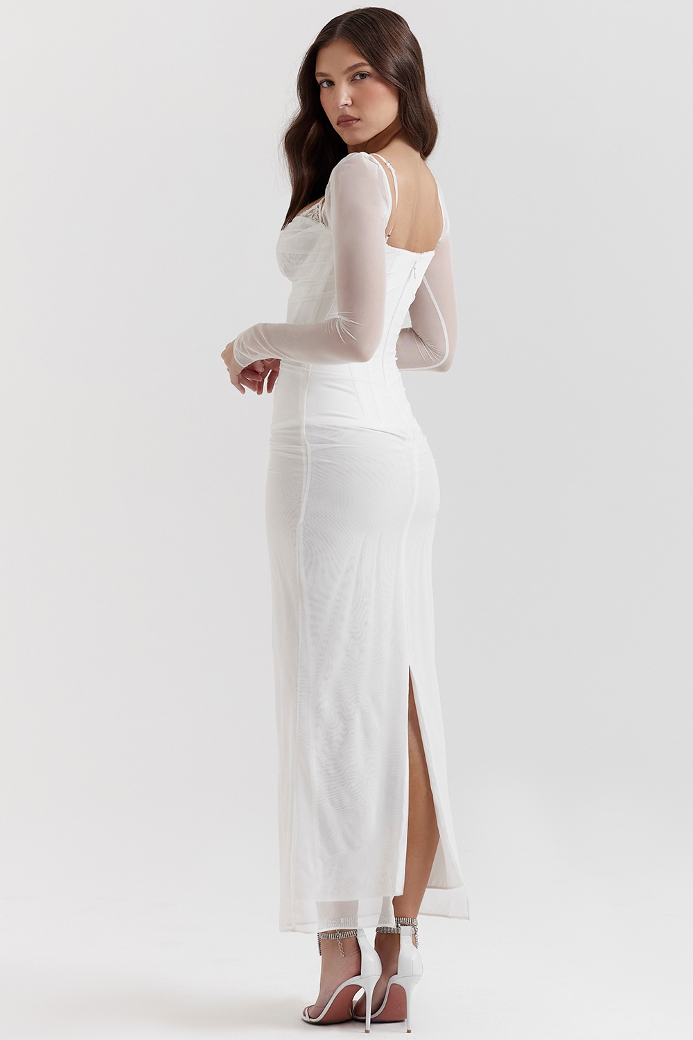 Katarina-White Maxi Dress