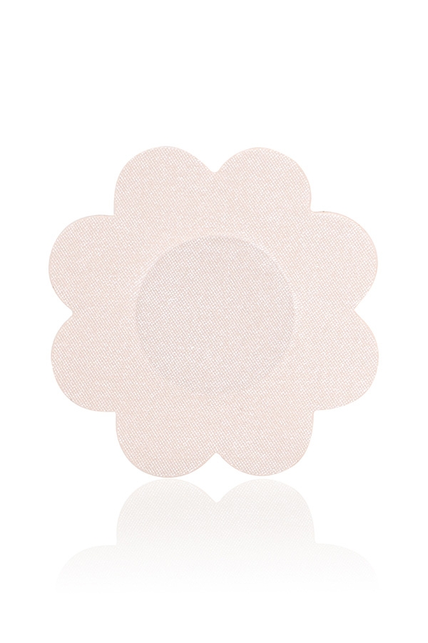 Set of 4 Beige Flower Nipple Covers