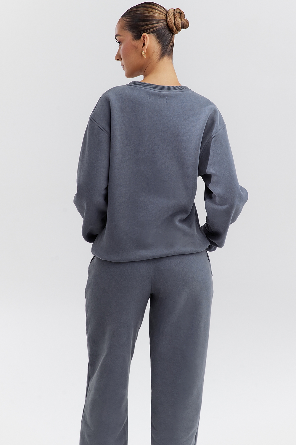 Haze-Slate Crew Neck Sweatshirt